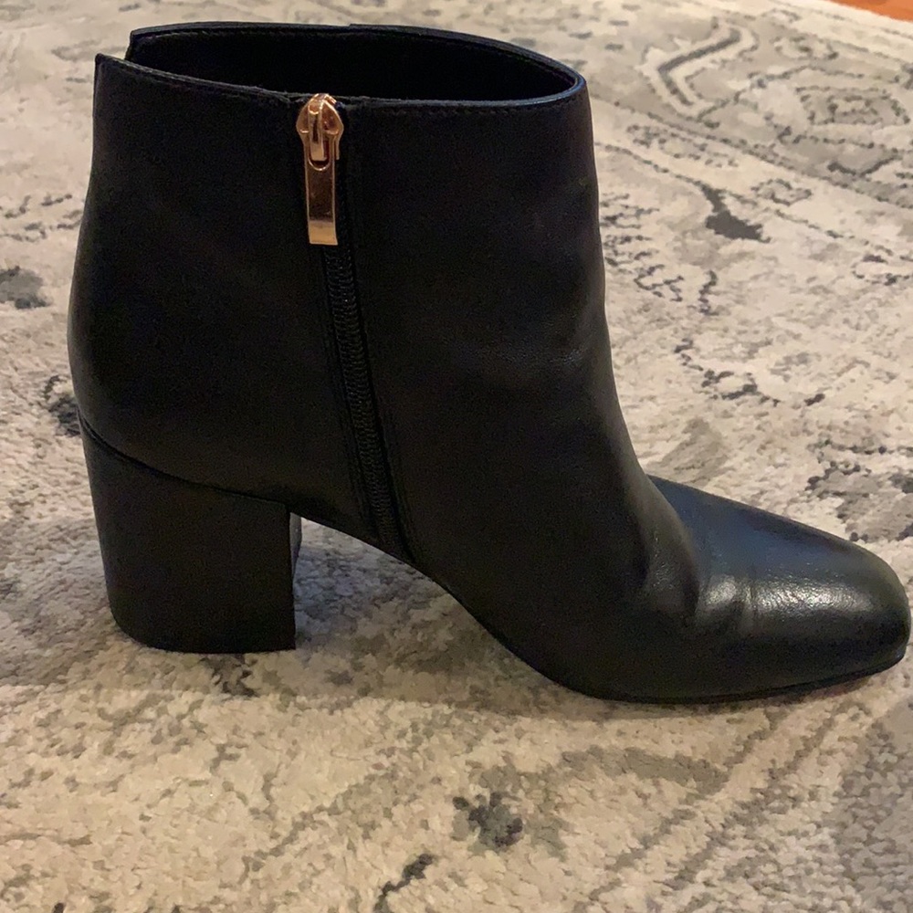 Franco Sarto leather bootie/boot. Comes with box.
